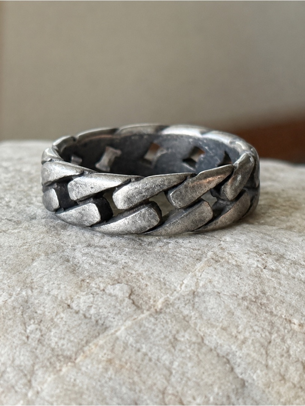 Men’s Oxidized Stainless Steel Ring